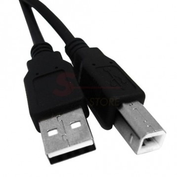 Cabo USB Preto Para Comunicação - Impressora / Computador